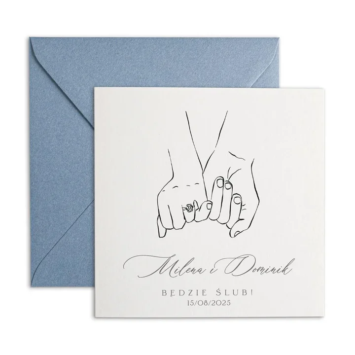 Elementem spajającym papeterię i dodatki ślubne może być styl grafik, font czy dominujący kolor