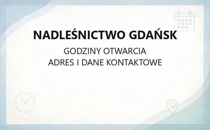 Nadleśnictwo Gdańsk - kontakt, drewno opałowe, zezwolenia i edukacja leśna