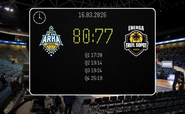 [KOSZYKÓWKA] AMW Arka Gdynia – Energa Trefl Sopot 80:77 – derbowe zwycięstwo w Orlen Basket Lidze