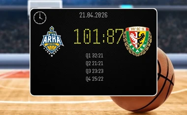 [KOSZYKÓWKA] AMW Arka Gdynia lepsza od Śląska Wrocław 101:87 w Orlen Basket Lidze
