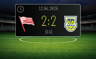 [PIŁKA NOŻNA] Cracovia – Arka Gdynia 2:2 w PKO BP Ekstraklasie – cenny punkt gości po emocjach w Krakowie