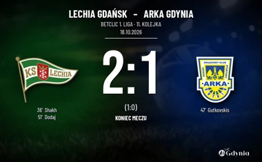 [PIŁKA NOŻNA] Lechia Gdańsk – Arka Gdynia 2:1. Derby Trójmiasta dla gospodarzy w Betclic 1. lidze