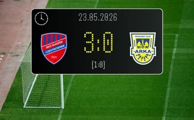 [PIŁKA NOŻNA] Raków Częstochowa – Arka Gdynia 3:0 w PKO BP Ekstraklasie – mocny finisz gospodarzy