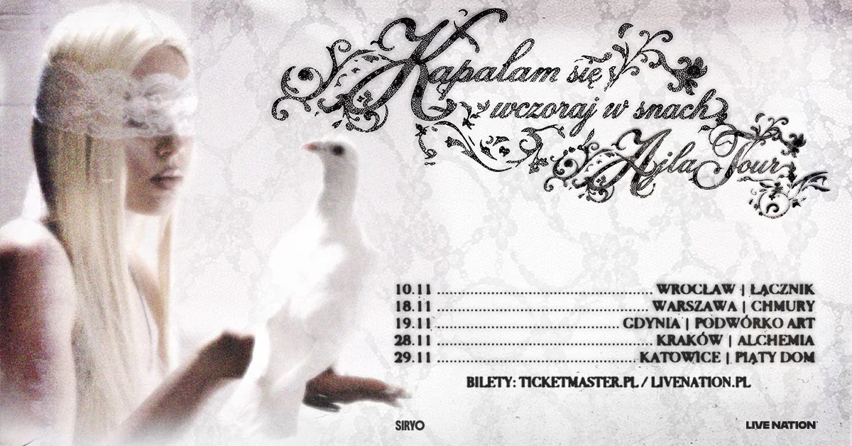 Grafika promocyjna wydarzenia AJLA – Kąpałam się wczoraj w snach: koncert w Gdyni