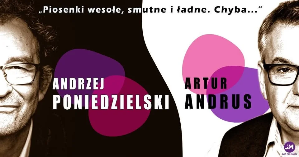 Grafika promocyjna wydarzenia Artur Andrus i Andrzej Poniedzielski – Znowu razem: Gdynia