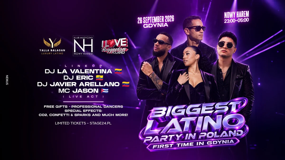Grafika promocyjna wydarzenia BIGGEST LATINO PARTY | GDYNIA – noc latino