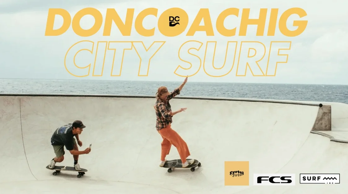 Grafika promocyjna wydarzenia CITY SURF DONCOACHING GDYNIA – surfskate i surfing