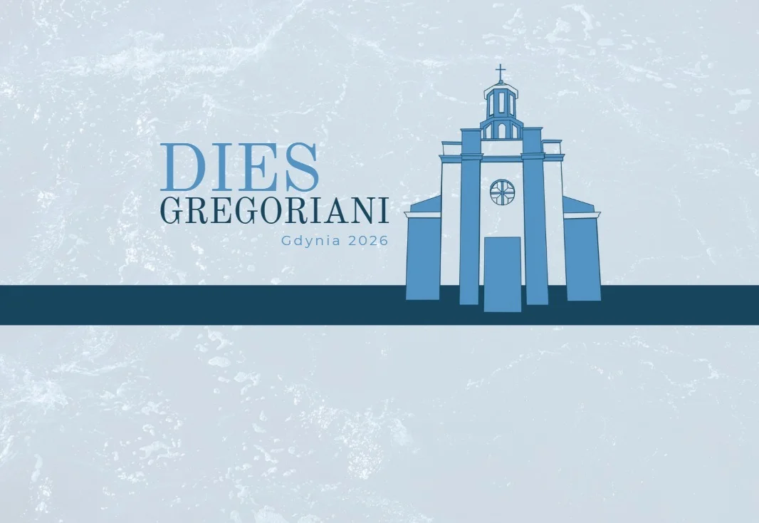 Grafika promocyjna wydarzenia DIES GREGORIANI Gdynia 2026 – warsztaty chorału