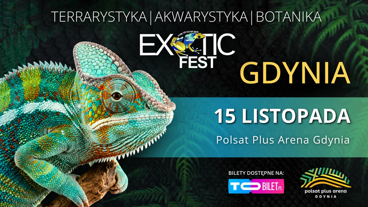 Grafika promocyjna wydarzenia Exotic Fest Gdynia 2026: jesienne targi