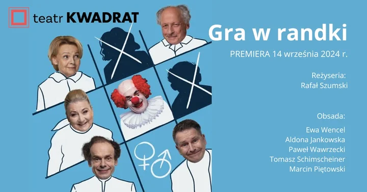 Obrazek przedstawia grafikę promocyjną wydarzenia Komedia o późnym randkowaniu w Teatrze Muzycznym w Gdyni