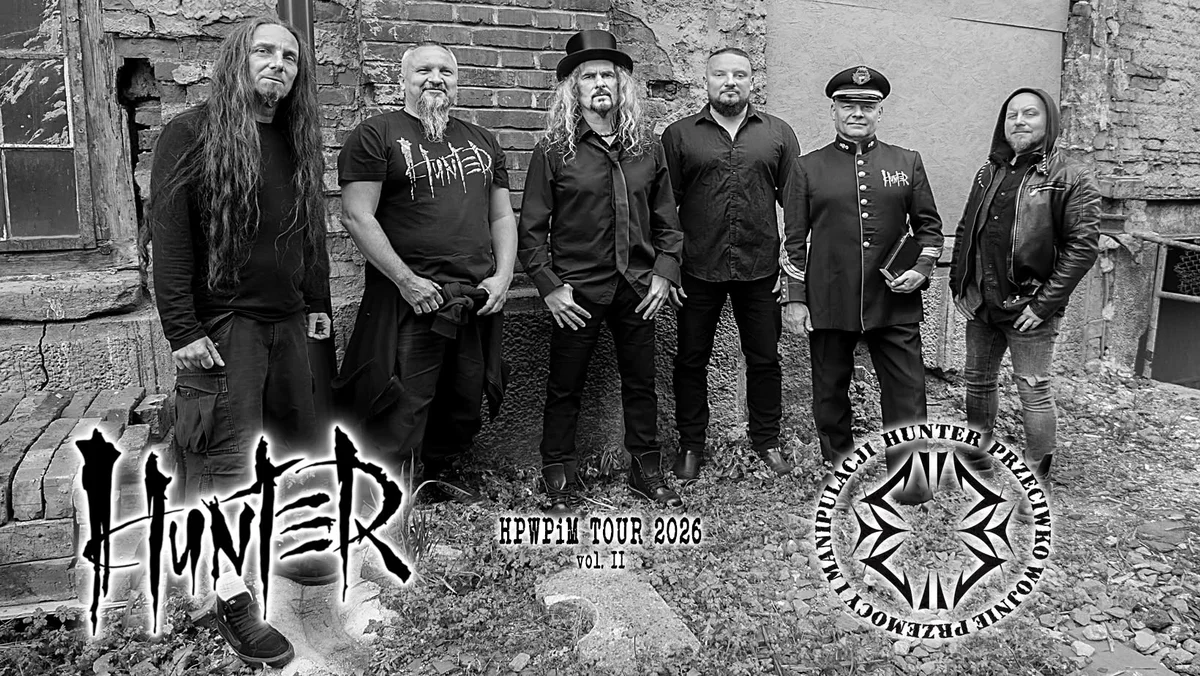 Grafika promocyjna wydarzenia HUNTER w Gdyni – koncert