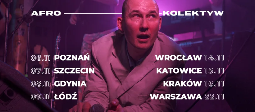 Grafika promocyjna wydarzenia Koncert Afro Kolektyw w Gdyni – 8 listopada 2025