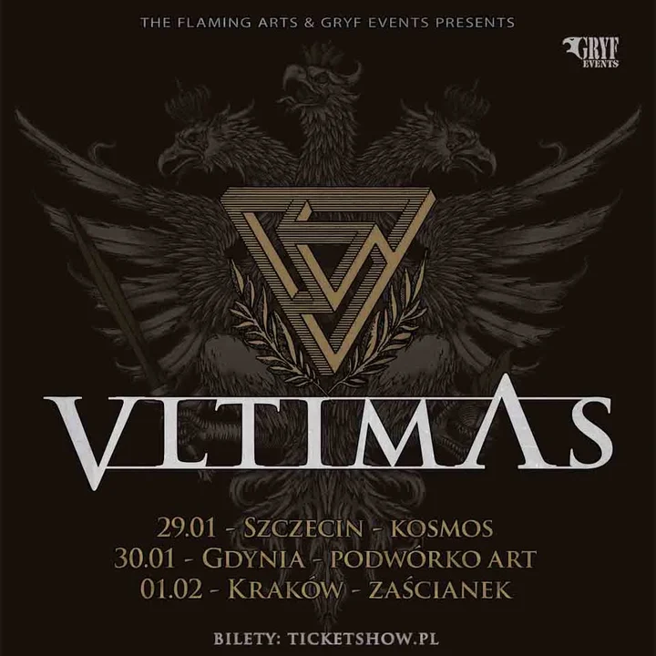 Grafika promocyjna wydarzenia Vltimas w Gdyni – koncert na Podwórku Art.