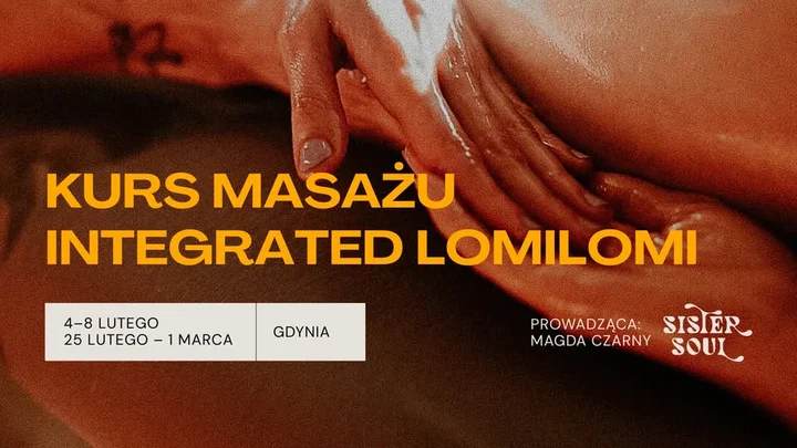 Grafika promocyjna wydarzenia Kurs Masażu Integrated Lomilomi — poziomy 1 i 2 (Gdynia, 2026)