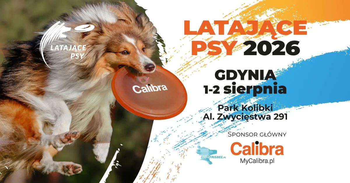Grafika promocyjna wydarzenia Latające Psy 43 – zawody w Gdyni