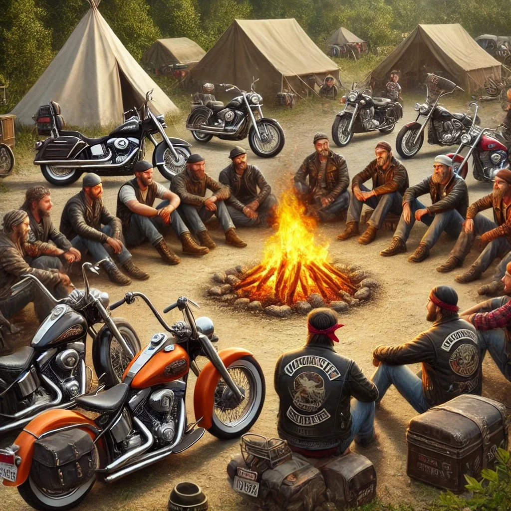 Grafika promocyjna wydarzenia Motocyklowa wyprawa z Gdyni na Mazury i z powrotem – czerwiec 2025