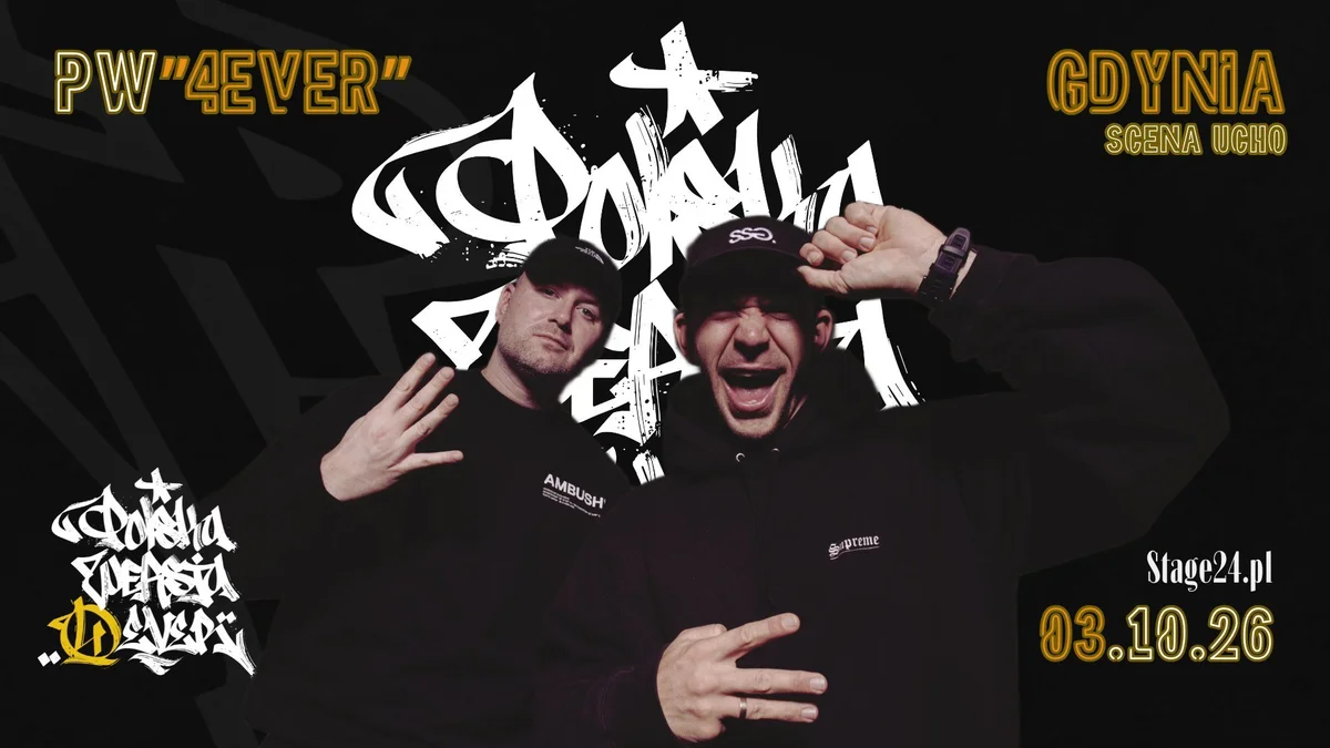 Grafika promocyjna wydarzenia Polska Wersja w Gdyni: koncert PW4EVER