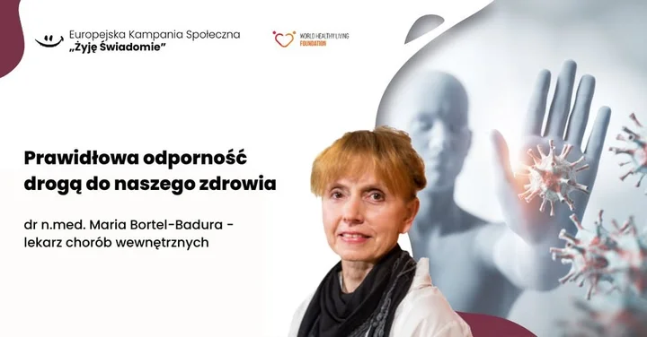 Obrazek przedstawia grafikę promocyjną wydarzenia Jak naturalnie wzmocnić odporność — konferencja w Gdyni