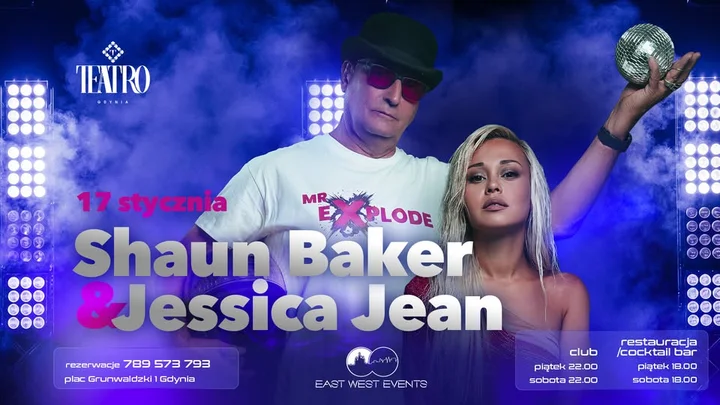 Grafika promocyjna wydarzenia Shaun Baker & Jessica Jean w Teatro Gdynia — 17 stycznia 2026