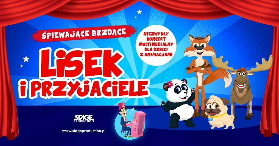 Grafika promocyjna wydarzenia Śpiewające Brzdące: Lisek i Przyjaciele w Gdyni