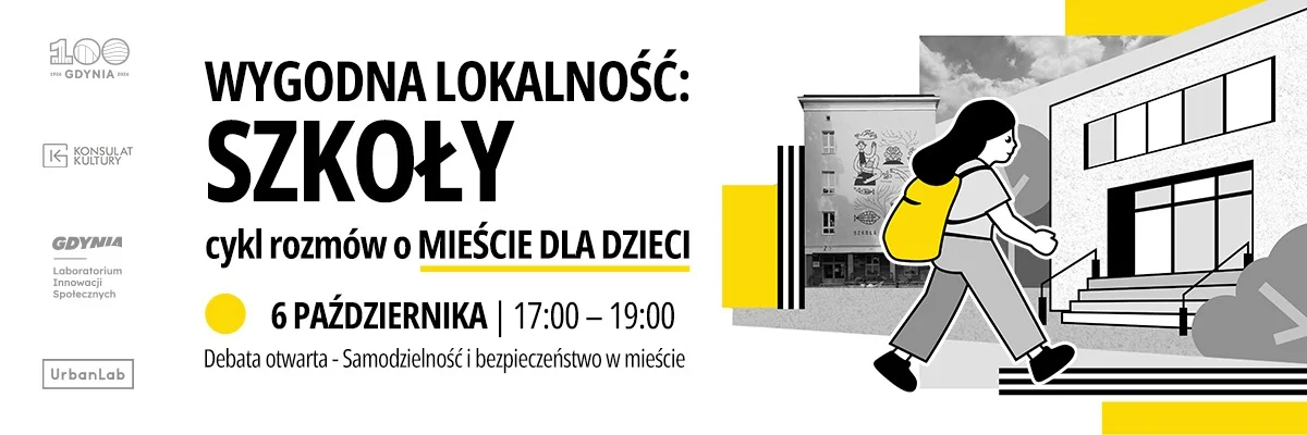 Grafika promocyjna wydarzenia Spotkanie o samodzielności i bezpieczeństwie dzieci w Gdyni