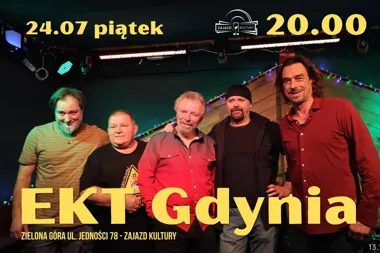 Grafika promocyjna wydarzenia EKT Gdynia koncert szantowy