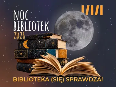 Grafika promocyjna wydarzenia Noc Bibliotek 2026 w Gdyni