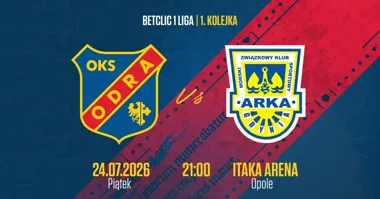 Grafika promocyjna wydarzenia Odra Opole – pierwszy mecz