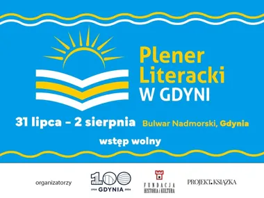Grafika promocyjna wydarzenia Plener Literacki w Gdyni