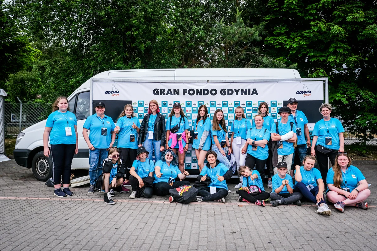 Grafika promocyjna wydarzenia Wolontariat podczas Gran Fondo w Gdyni