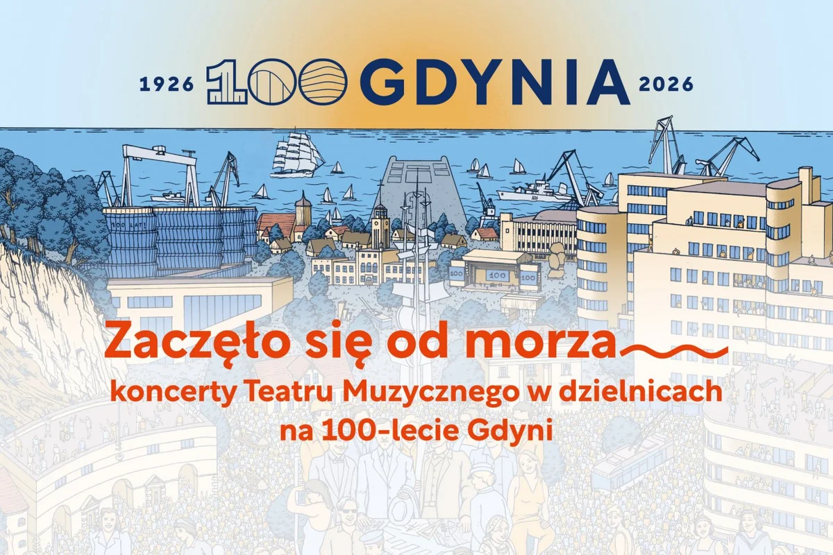 Grafika promocyjna wydarzenia Zaczęło się od morza! Teatr Muzyczny rusza z koncertami do dzielnic