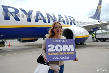 Gdynianka została 20-milionową pasażerką Ryanaira w Gdańsku