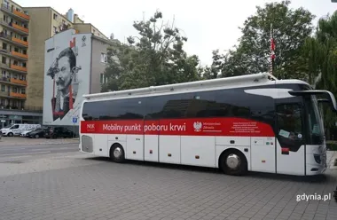 Grafika promocyjna wydarzenia Zbiórka krwi w Gdyni