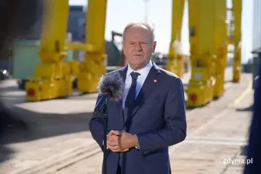 Pierwsza fregata programu „Miecznik” coraz bliżej wodowania w Gdyni